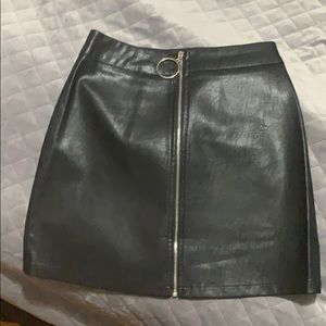 Leather skirt